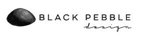 Black Pebble Design Logo Footer