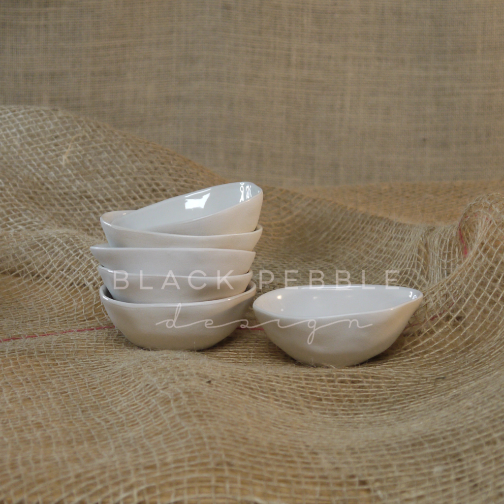 Dipping Bowl Black Pebble