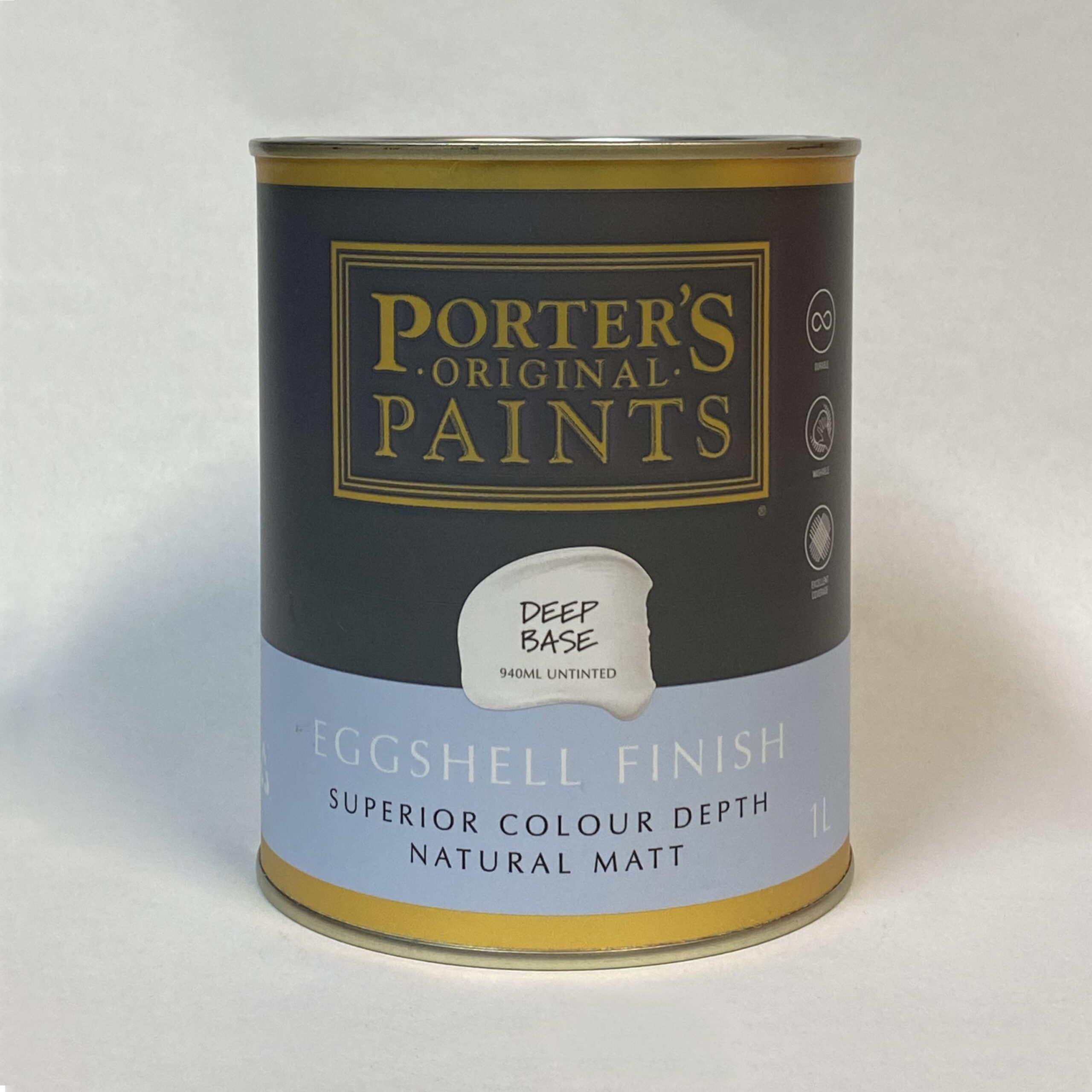 Eggshell Acrylic Paint Black Pebble