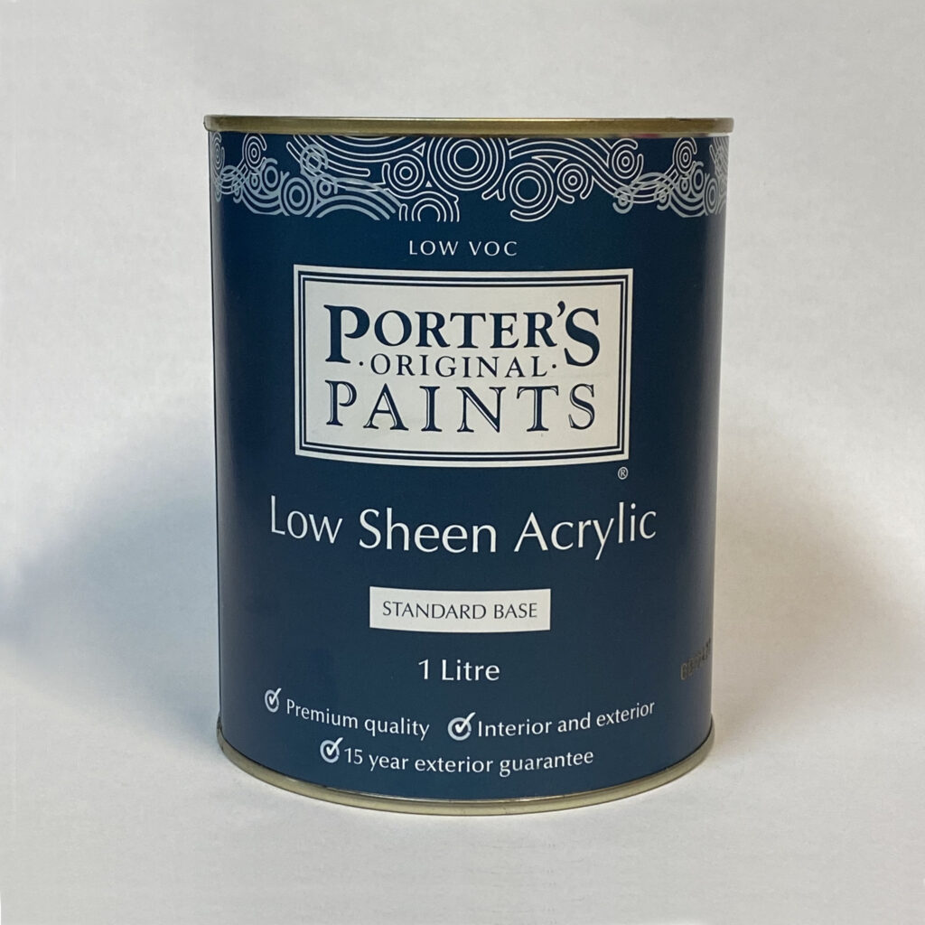 Low Sheen Acrylic Paint Black Pebble